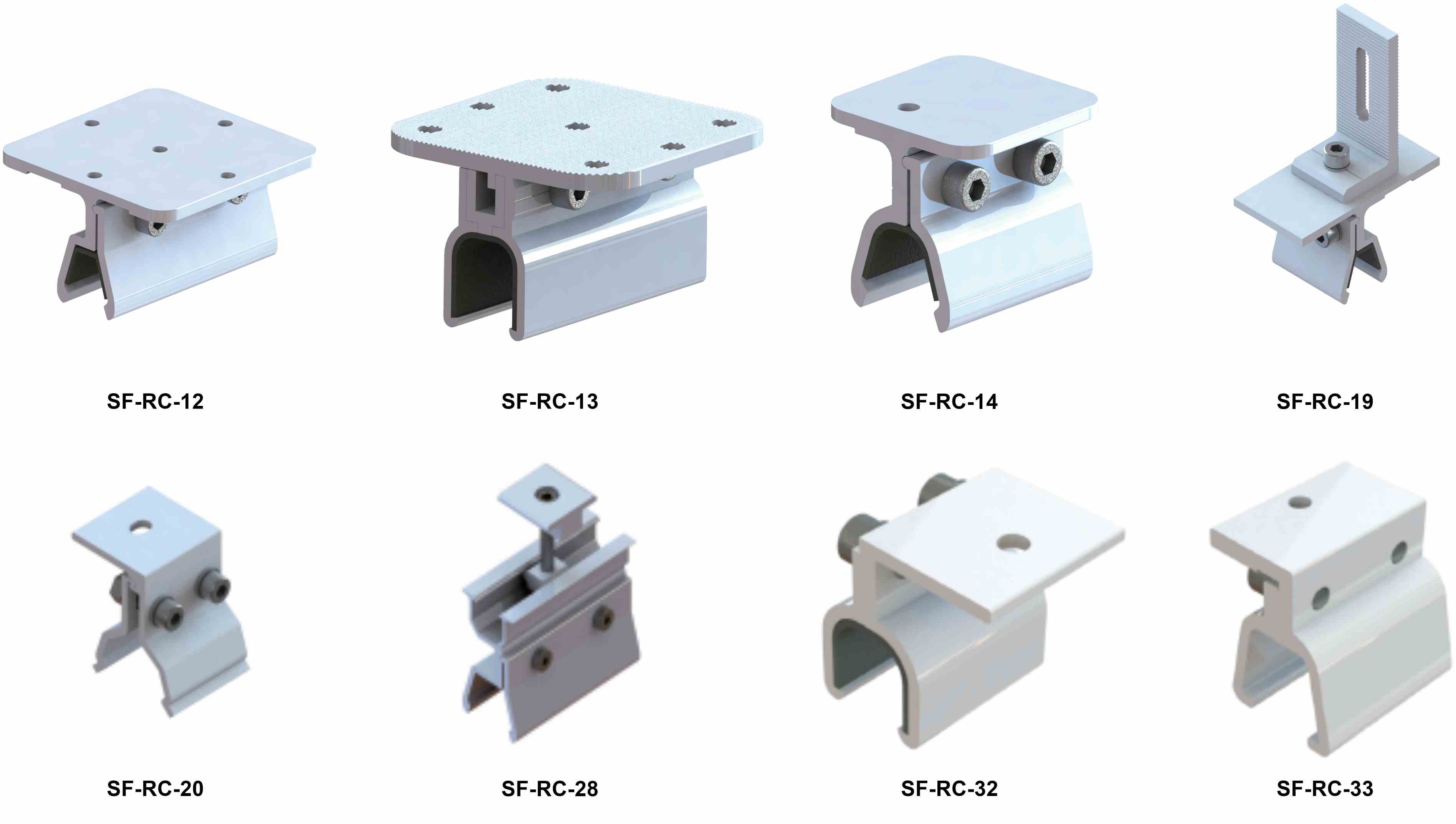SF-RC Klip Lok Solar Clamps: Non-Penetrating Mounting System