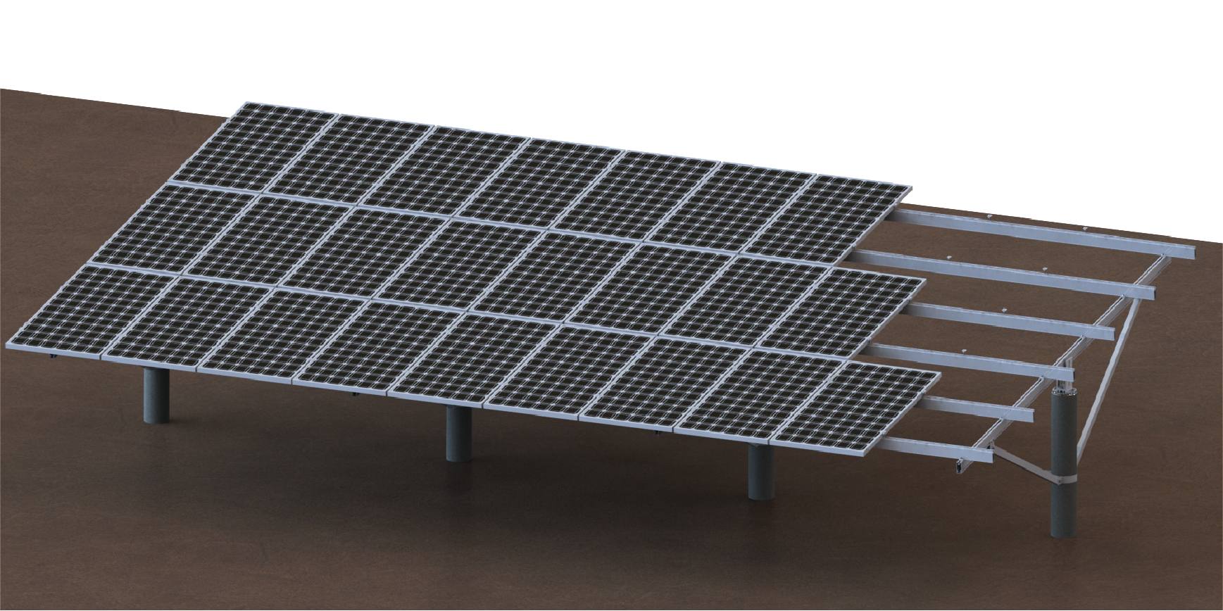 Ground power station solution: Dual-material system of hot-dip galvanized steel /ZAM alloy