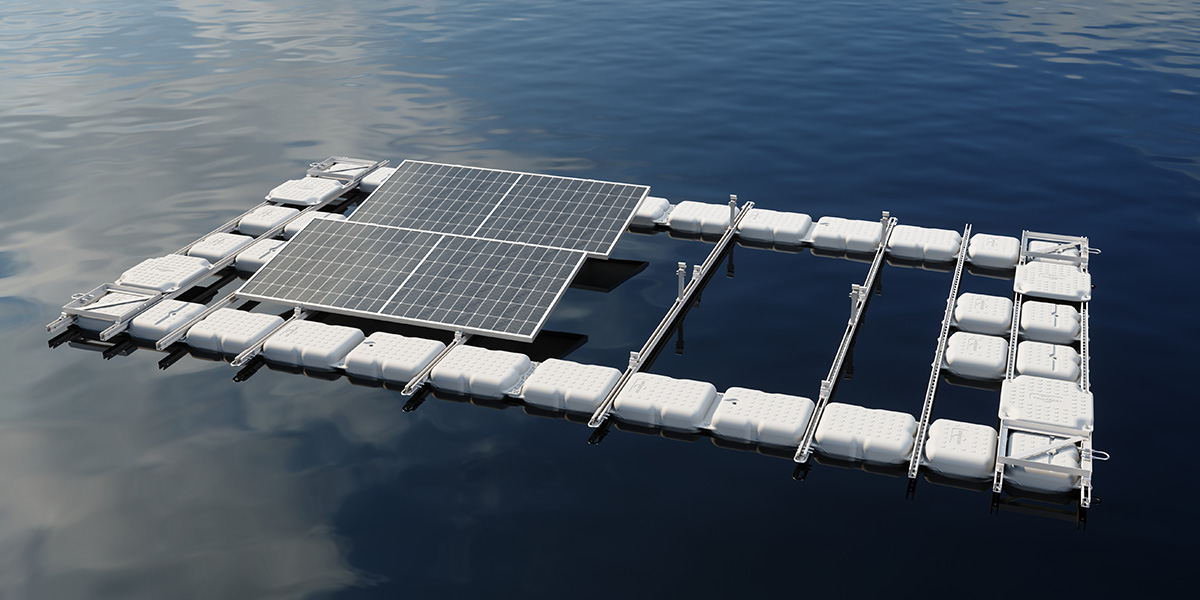U-Steel Connected Floating Array | TGW03 Floating Solar System