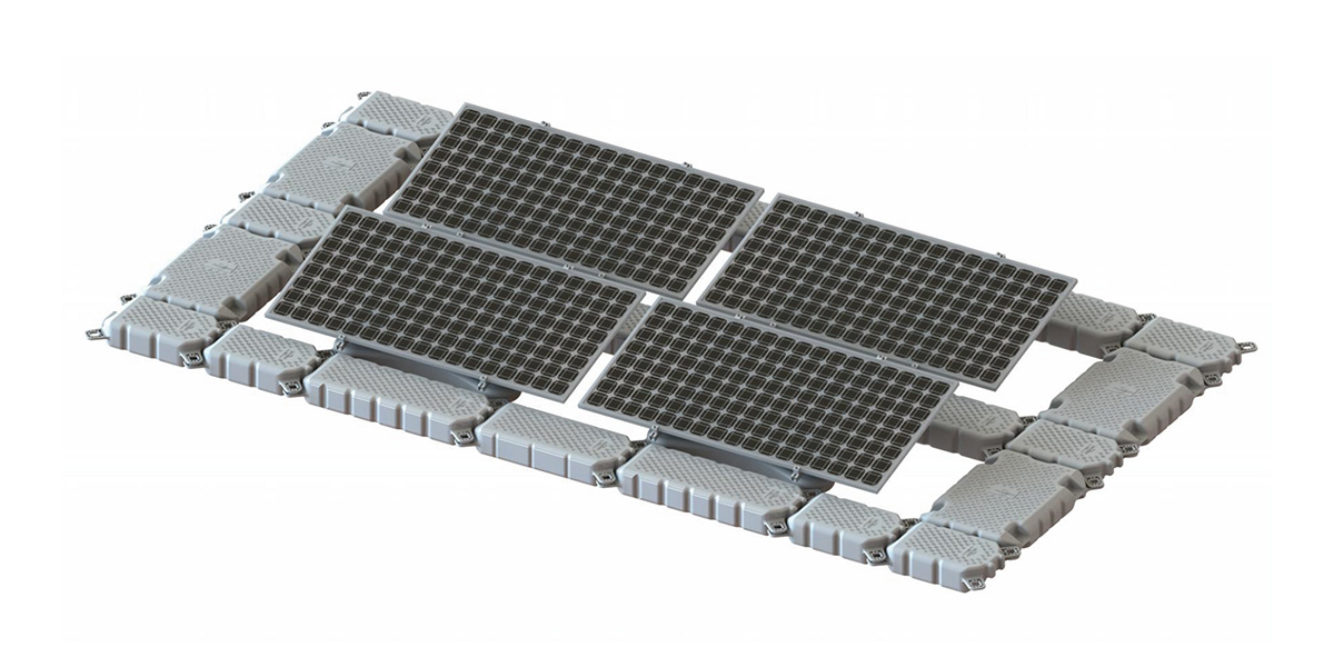 U-Steel Connected Floating Array | TGW01 Floating Solar System
