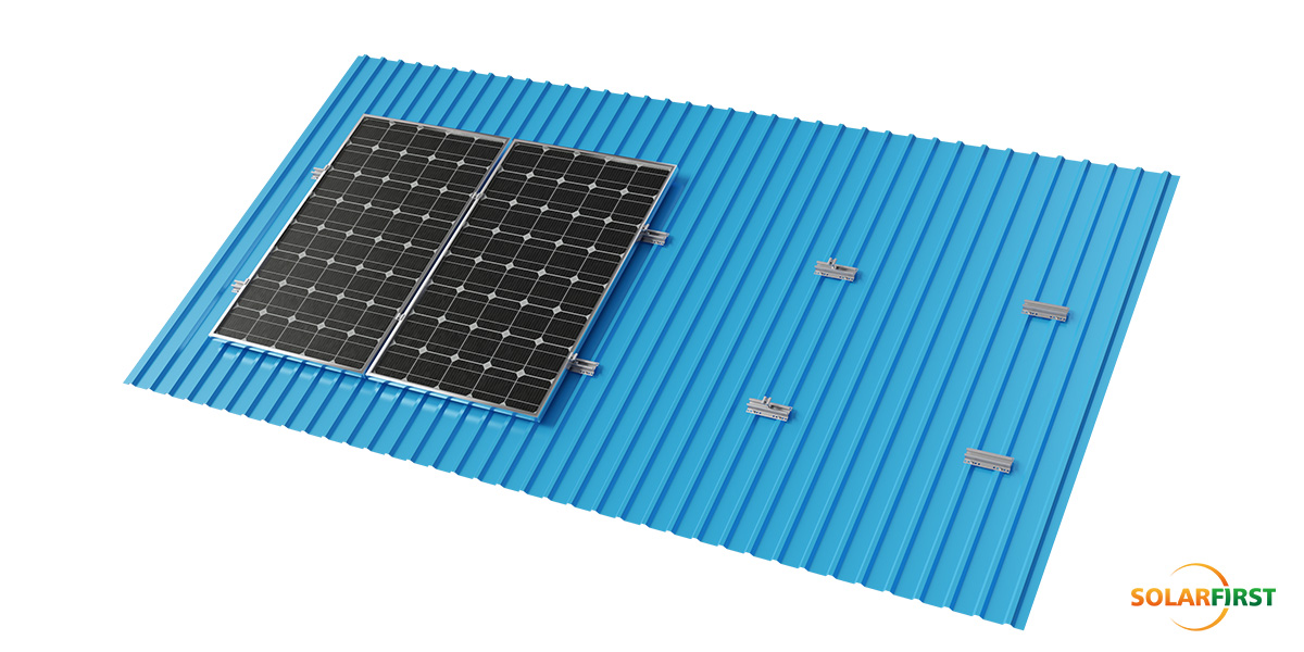 Complete U-Rail System: Direct Module Mounting with ≤0.12kN/m² Roof Load