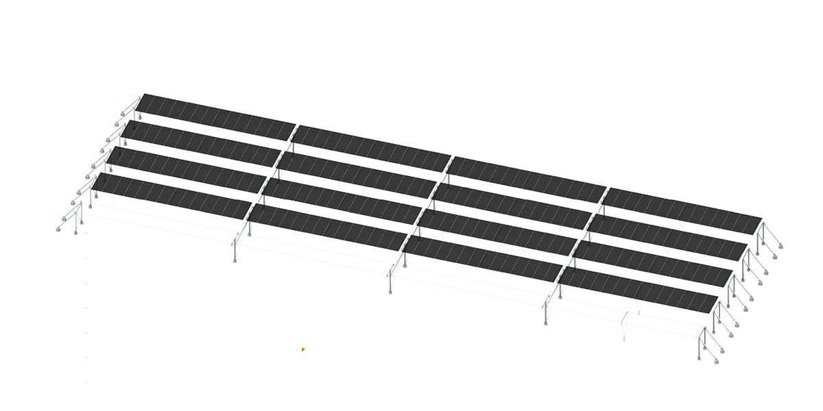 20m Span Flexible Structure | Single-Row Portrait Layout