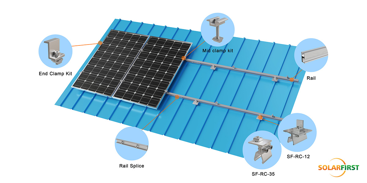 Klip Lok Solar Metal Roof Mount #klip lok solar bracket