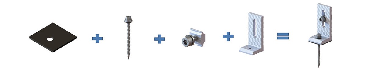 solar metal roof supporting frame #Solar metal roof bracket accessories