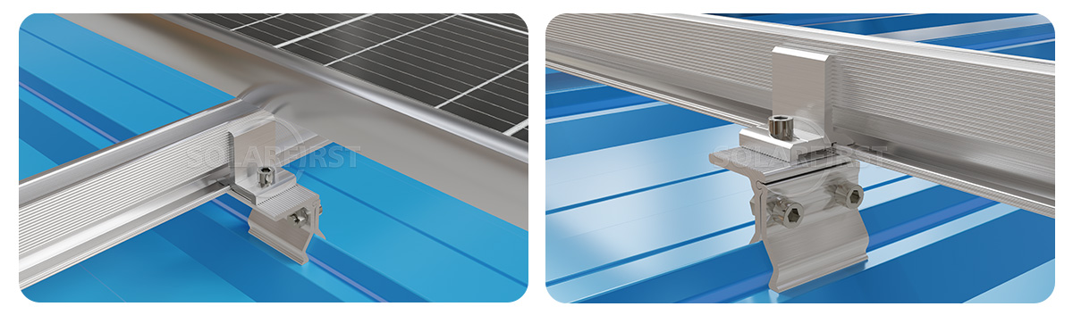 Angular Solar Metal Roof Mount #Metal roof solar racking