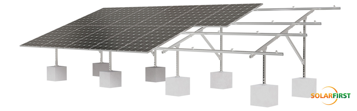Solar First Ground Mounting System #Inward-Curved C-Shaped Steel Ground Mounting System