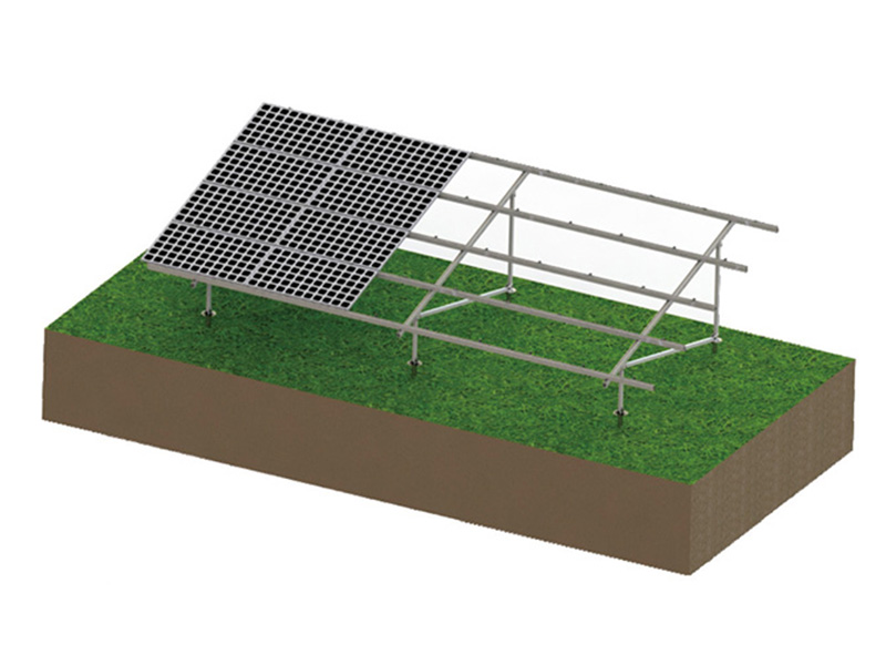 #modular solar foundation with concrete base