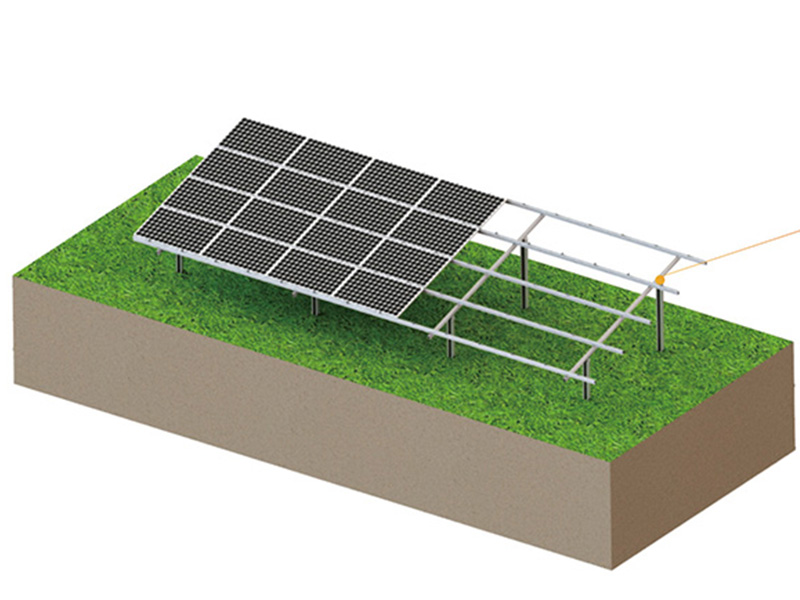 #modular solar foundation with concrete base